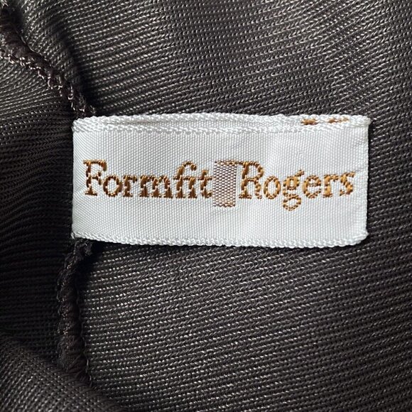 Pantone Mocha Brown VTG 60s Slip Dress Floral Lace Women’s 10 Sleeveless Fairy - Picture 9 of 10